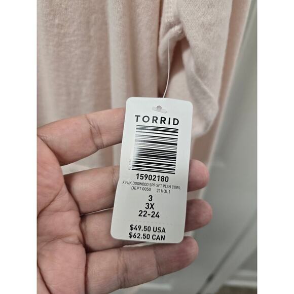 NWT Torrid Plus Sweater Super Soft Plush Wear What You Love Pink Size 3X pockets - Picture 11 of 13